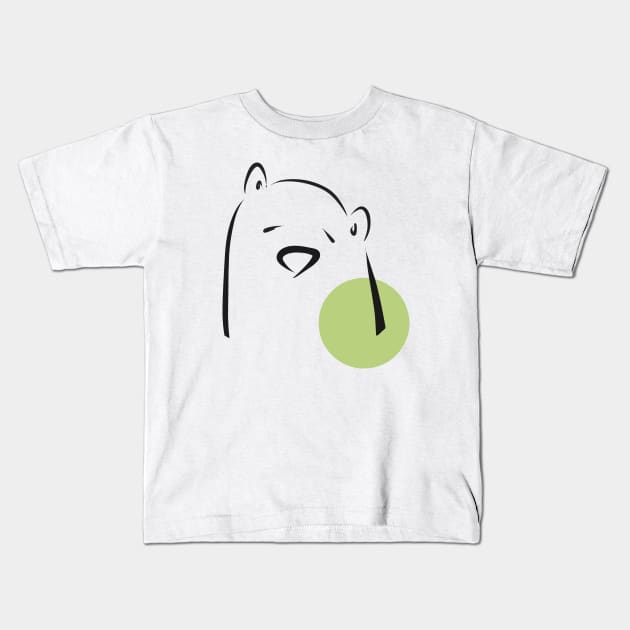 cute bear Kids T-Shirt by benbybenjamin